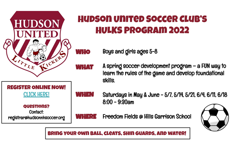 Hudson United Little Kickers (HULKS) Program